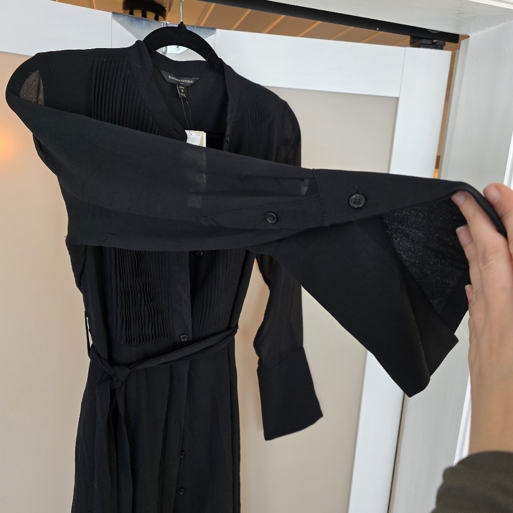 Banana Republic Black Long Sleeve Dress - Picture 5 of 12